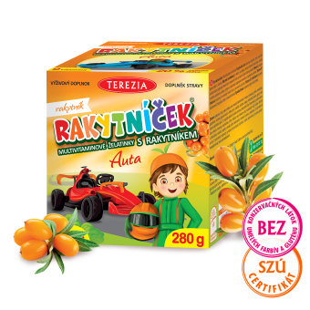 RAKYTNÍČEK multivitamínové želatínky s rakytníkom – AUTÁ