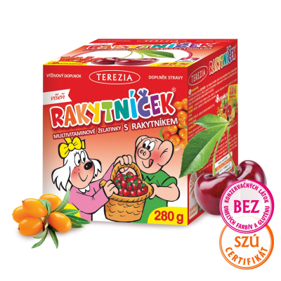 E-shop RAKYTNÍČEK multivitamínové želatínky s rakytníkom - VIŠŇA