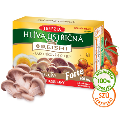 E-shop HLIVA USTRICOVITÁ s rakytníkovým olejom a reishi FORTE
