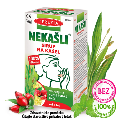 NEKAŠLI 100% prírodný bylinný sirup na kašeľ