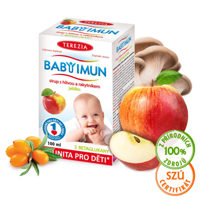 E-shop BABY IMUN sirup s hlivou a rakytníkom - jablko