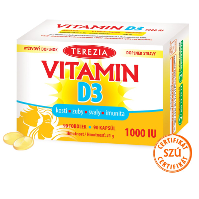 Vitamín D3 1000 IU 30 kapsúl