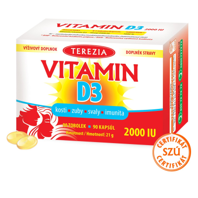 Vitamín D3 2000 IU 30 kapsúl