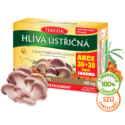 Hliva ustricovitá s rakytníkovým olejom