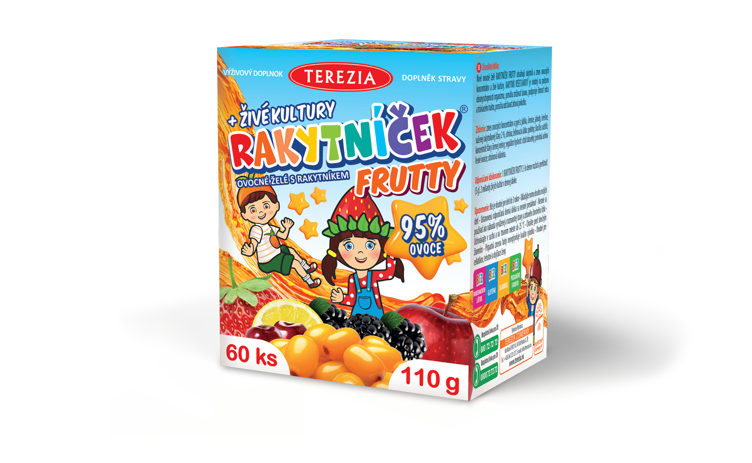 Balenie TEREZIA RAKYTNÍČEK FRUTTY ovocné želé